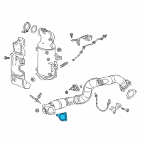 OEM 2017 Chevrolet Cruze Preconverter Gasket Diagram - 55570081