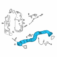 OEM 2018 Chevrolet Cruze Front Pipe Diagram - 39171258