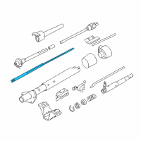 OEM Cadillac Fleetwood Steering Column Shaft (Complete) Diagram - 7833429