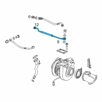 OEM 2017 Ram 2500 Hose-Turbo Water Diagram - 68210187AA