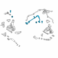 OEM 2017 Ford Police Interceptor Sedan Oil Pipe Diagram - GB5Z-9T516-A