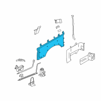 OEM Ford E-350 Super Duty Quarter Pillar Trim Diagram - XC2Z-1631012-AAB