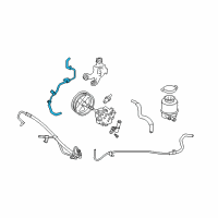 OEM 2010 Toyota Camry Upper Return Hose Diagram - 44406-06171