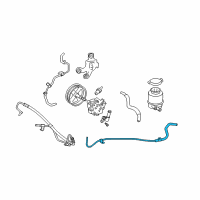 OEM 2007 Toyota Camry Lower Return Hose Diagram - 44416-06171