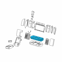 OEM 2007 Cadillac CTS Cushion Asm, Rear Seat Diagram - 88896778