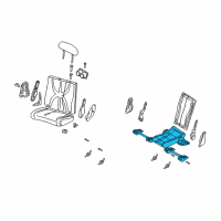 OEM 2002 Dodge Durango Seat Cushion Pad Diagram - UR571DVAA