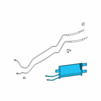 OEM 2005 Dodge Ram 2500 Automatic Transmission Oil Cooler Diagram - 55056472AA