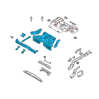 OEM Ford Center Floor Pan Diagram - FR3Z-6311160-A