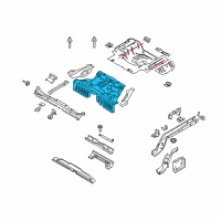 OEM Ford Mustang Floor Pan Diagram - FR3Z-6311160-B