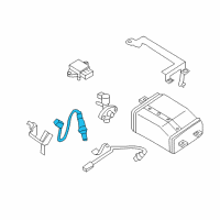 OEM 2009 Nissan Rogue Air Fuel Ratio Sensor Diagram - 22693-JA00A
