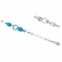 OEM 2015 Honda Civic Joint Set, Outboard (Gkn) Diagram - 44014-TR3-A01