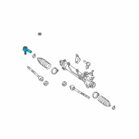 OEM 2007 Lexus RX400h Rod Set, Tie Diagram - 45460-49075