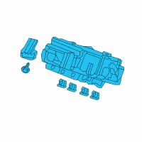 OEM 2021 Honda Pilot Box Assembly-, Fuse Diagram - 38200-TG7-A13