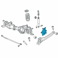 OEM 2019 Ram 3500 Front Knuckle Left Diagram - 68449543AA