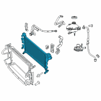 OEM Jeep Renegade Engine Cooling Radiator Diagram - 68260449AA