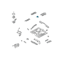OEM 1996 Nissan Pathfinder INSULATOR-Heat, Front Floor Diagram - 74758-0W001