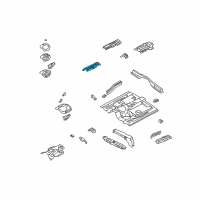 OEM 1996 Nissan Pathfinder INSULATOR-Heat Front Floor, LH Diagram - 74752-0W00A