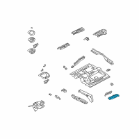OEM 1996 Nissan Pathfinder INSULATOR-Heat, Front Floor LH Diagram - 74753-0W001