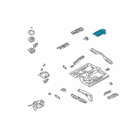 OEM 1996 Nissan Pathfinder INSULATOR-Heat, Rear Floor Diagram - 74762-0W000