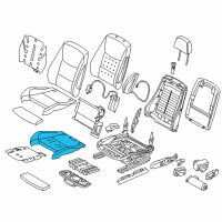 OEM BMW 230i Padded Section, Basic Seat, Leatherette Diagram - 52-10-7-344-893