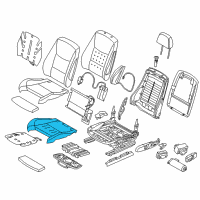 OEM 2021 BMW 230i xDrive Padded Section, Basic Seat, Leatherette Diagram - 52-10-7-344-893