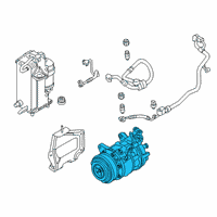 OEM 2020 BMW 530i xDrive RP A/C COMPRESSOR WITH MAGNE Diagram - 64-52-9-890-655