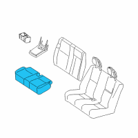 OEM Dodge Sprinter 3500 Front Seat Cushion Cover Diagram - 1HG921A6AA