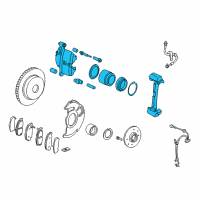 OEM 2003 Honda Civic Caliper Sub-Assembly, Right Front Diagram - 45018-S5A-J02