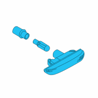 OEM 2006 BMW M3 Addition. Turn Indicator Lamp, Left White Diagram - 63-13-7-165-845