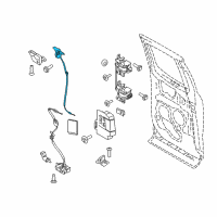 OEM 2018 Ford F-150 Upper Latch Diagram - FL3Z-18264A01-E