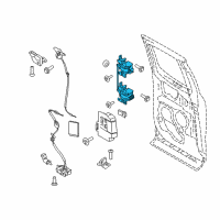 OEM 2018 Ford F-150 Hinge Assembly Diagram - FL3Z-1826801-A