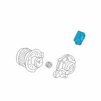 OEM 2008 Honda Pilot Resistor, Blower Diagram - 79330-S9V-A01