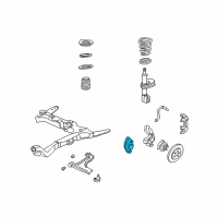 OEM 1999 Oldsmobile Alero Caliper, Front Brake Diagram - 18026208