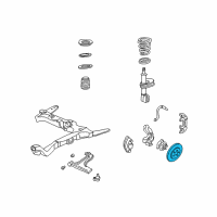 OEM Chevrolet Classic Front Brake Rotor Assembly Diagram - 19213925