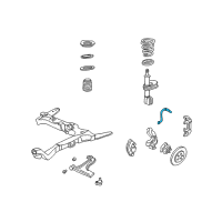 OEM 2004 Chevrolet Classic Brake Hose Diagram - 19366738