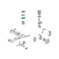 OEM Oldsmobile Alero Insulator, Front Spring Upper Diagram - 22165310