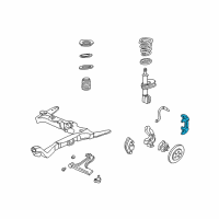 OEM 1997 Oldsmobile Cutlass Bracket, Front Wheel Speed Sensor Wire Diagram - 18025958