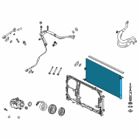 OEM Lincoln Condenser Diagram - AL1Z-19712-B