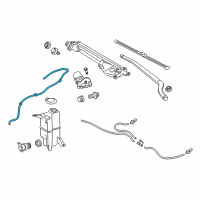 OEM 2017 Toyota Sequoia Reservoir Hose Diagram - 85376-0C020