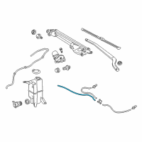 OEM 2021 Toyota Tundra Washer Hose Diagram - 90068-33081