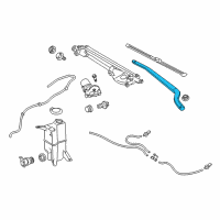 OEM 2020 Toyota Sequoia Wiper Arm Diagram - 85211-0C020