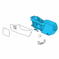 OEM 2020 Cadillac XT4 Center Console Diagram - 84570188