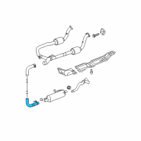 OEM 2006 Dodge Ram 1500 Exhaust Extension Pipe Diagram - 5290744AA