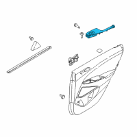 OEM 2019 Hyundai Tucson Rear Power Window Sub Switch Assembly, Right Diagram - 93580-D3100-4X