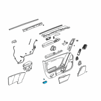 OEM 2006 Cadillac XLR Lamp Asm-Courtesy Diagram - 10384583