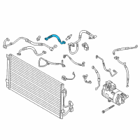 OEM BMW i3 Intake Pipe, Front Diagram - 64-50-9-291-151