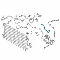 OEM 2021 BMW i3s Pressure Pipe, Front Diagram - 64-50-9-317-389