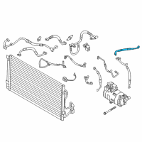 OEM 2018 BMW i3s Pressure Pipe, Front Diagram - 64-50-9-317-398