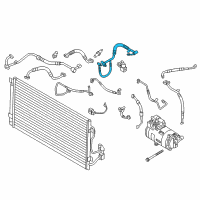 OEM BMW i3s Intake Pipe, Front Diagram - 64-50-6-820-923