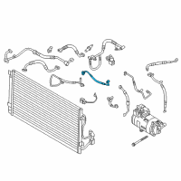 OEM 2021 BMW i3 Pressure Pipe, Front Diagram - 64-50-9-317-400